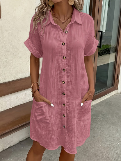 Alessia & Co™ | Vestido Suelto – Corte y Textura Suave de Alta Gama