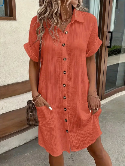 Alessia & Co™ | Vestido Suelto – Corte y Textura Suave de Alta Gama