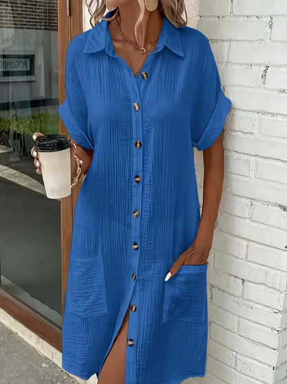 Alessia & Co™ | Vestido Suelto – Corte y Textura Suave de Alta Gama