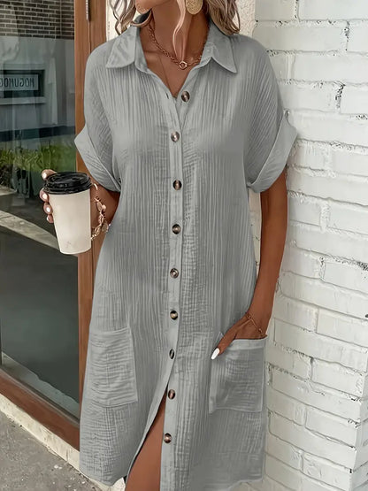 Alessia & Co™ | Vestido Suelto – Corte y Textura Suave de Alta Gama