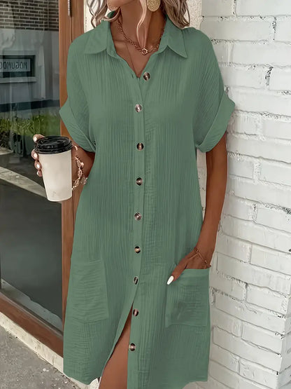 Alessia & Co™ | Vestido Suelto – Corte y Textura Suave de Alta Gama