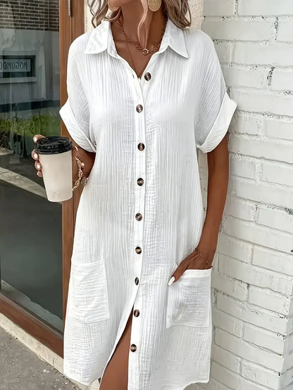 Alessia & Co™ | Vestido Suelto – Corte y Textura Suave de Alta Gama